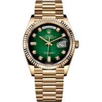 Rolex Day Date 36 Green Ombre Super Clone Watch India| Swiss ETA 3255 Movement