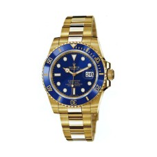 Rolex Submariner Yellow Gold Blue Dial 1:1 Super Clone Swiss ETA Watch India Ref.126618LB